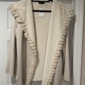 Love Token Ivory Plush Cardigan